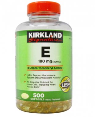 Vitamin E Mỹ Kirkland Signature E 180mg