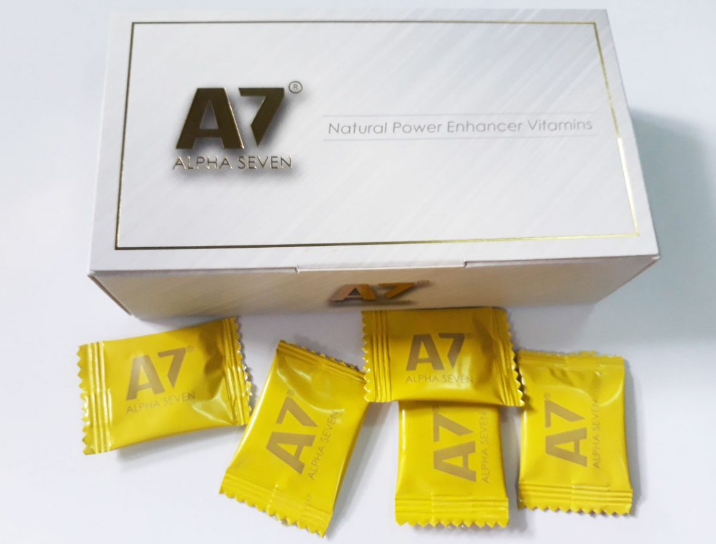 Kẹo A7 Alpha Seven – Sản xuất tại Mỹ – Màu vàng – 10 Viên – Cực mạnh – không gây đau đầu