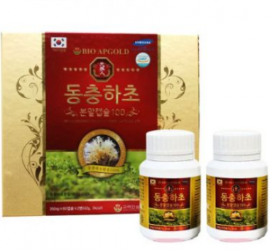 Viên đông trùng hạ thảo Bio Apgold hộp 120 viên